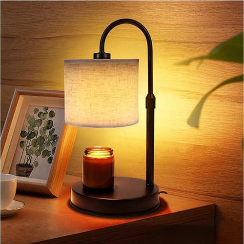 Flameless Candle Warmer Lamp – Cozy Home Aroma Table Lamp