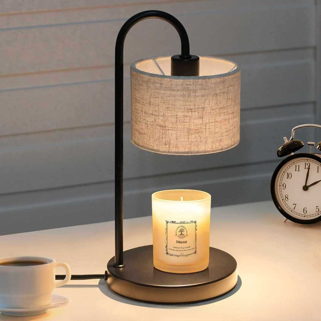 Flameless Candle Warmer Lamp – Cozy Home Aroma Table Lamp