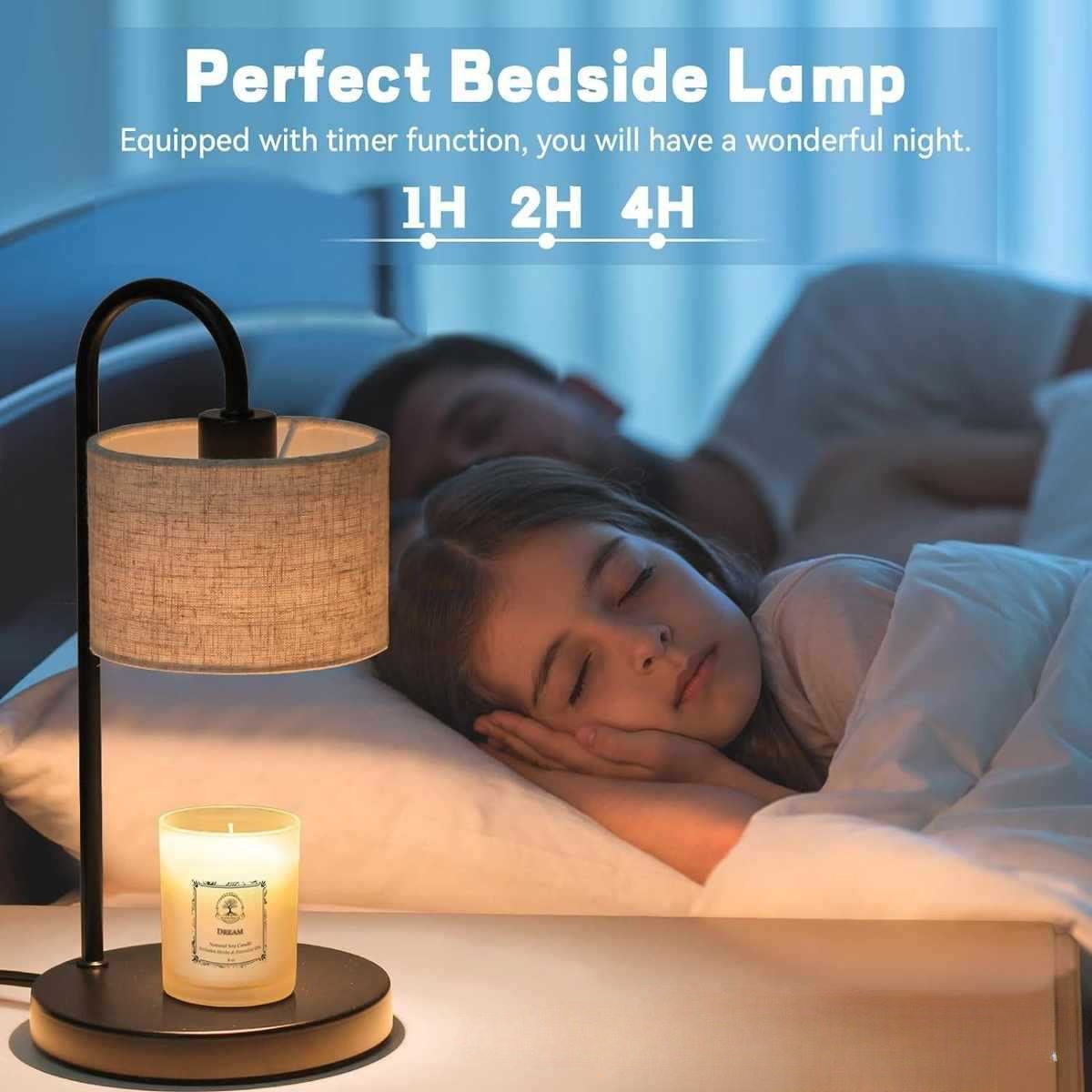 Flameless Candle Warmer Lamp – Cozy Home Aroma Table Lamp